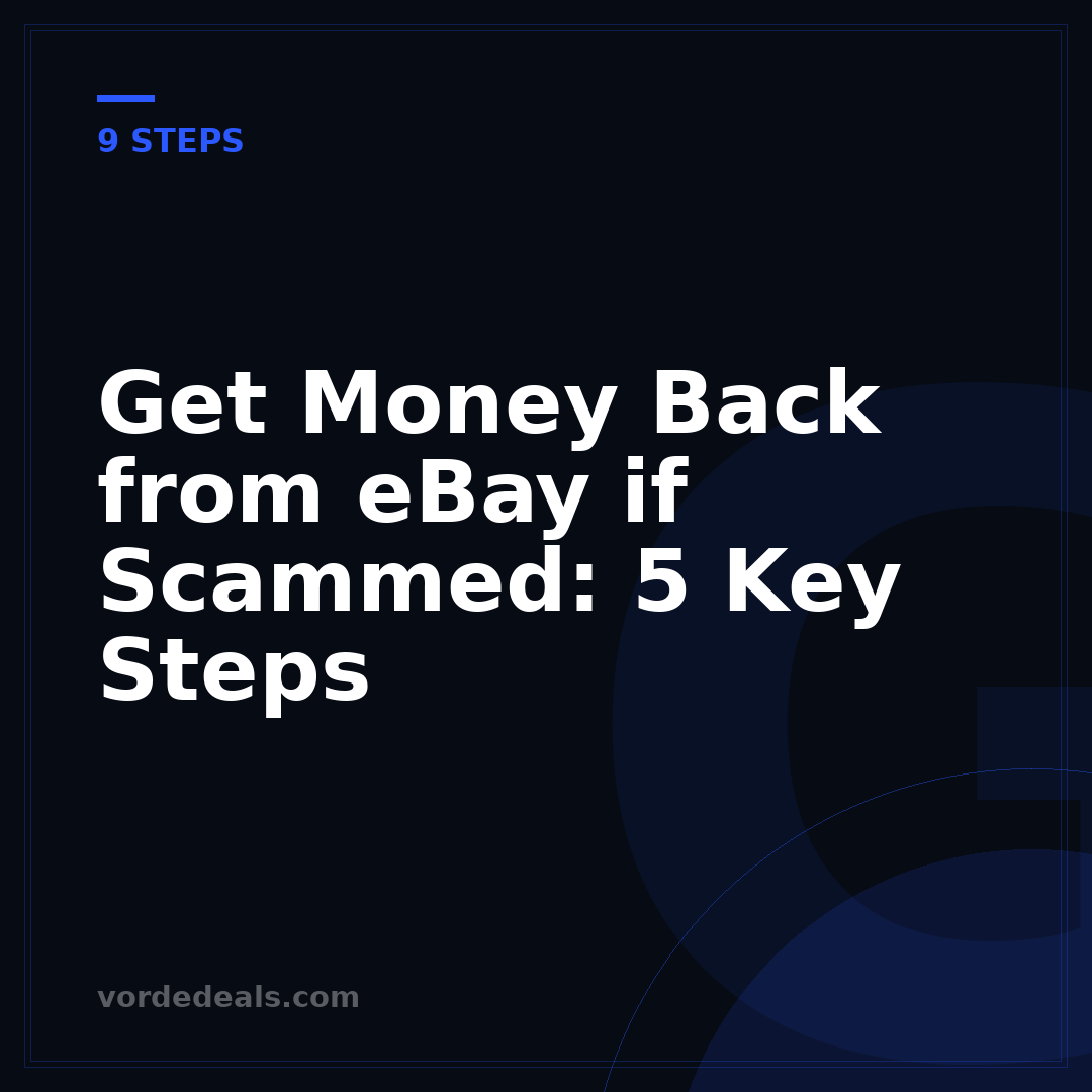 Get Money Back from eBay if Scammed: 5 Key Steps