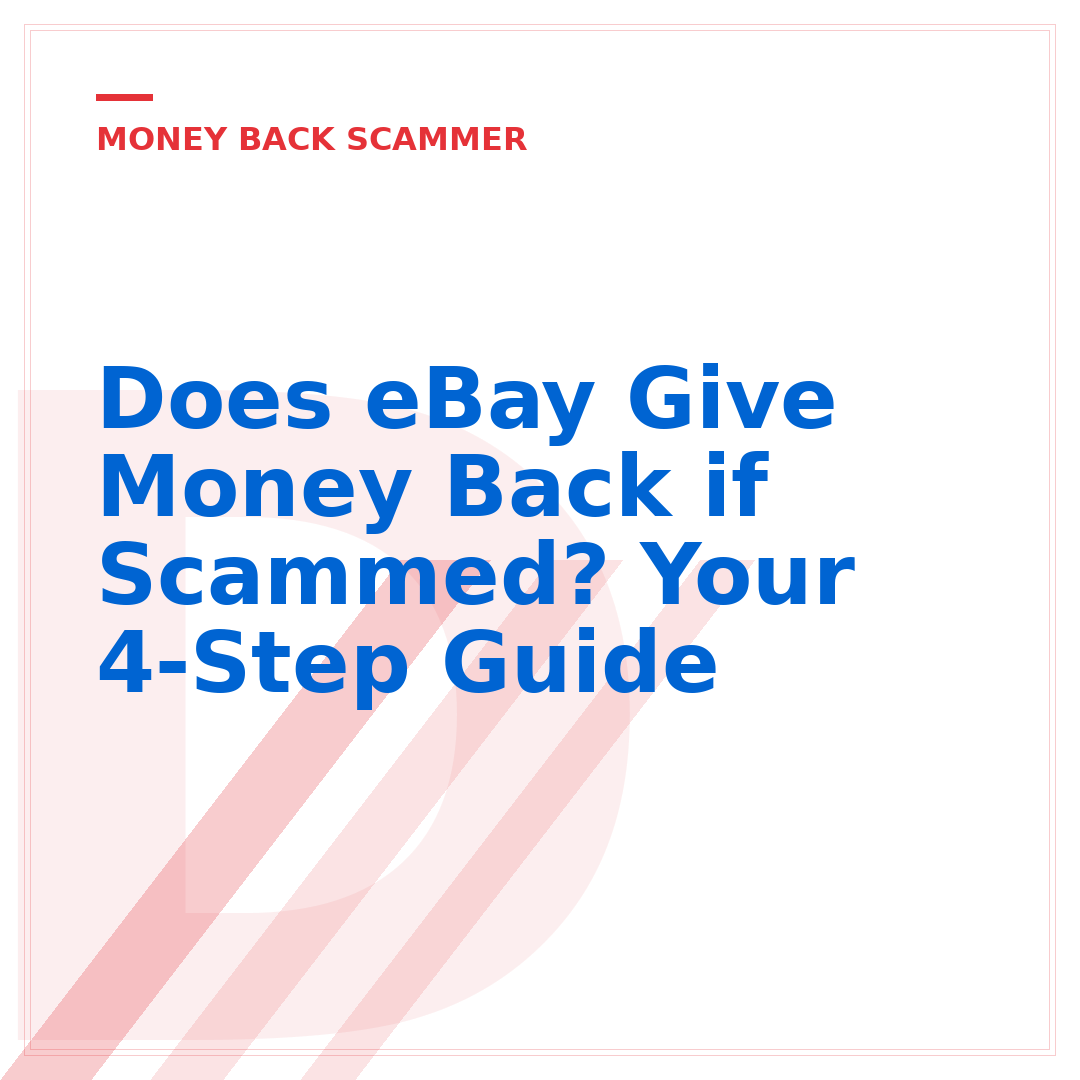 Does eBay Give Money Back if Scammed? Your 4-Step Guide