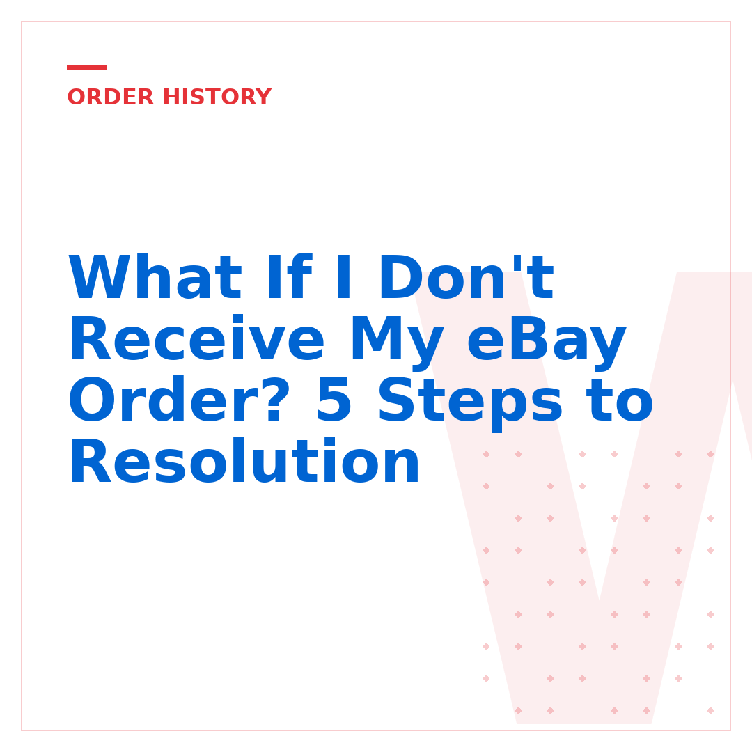 What If I Don't Receive My eBay Order? 5 Steps to Resolution
