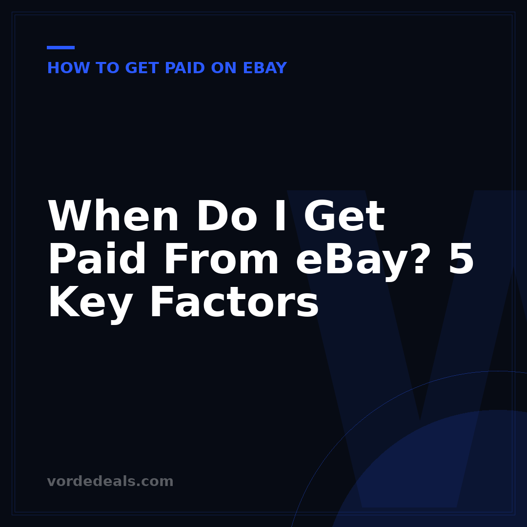 When Do I Get Paid From eBay? 5 Key Factors