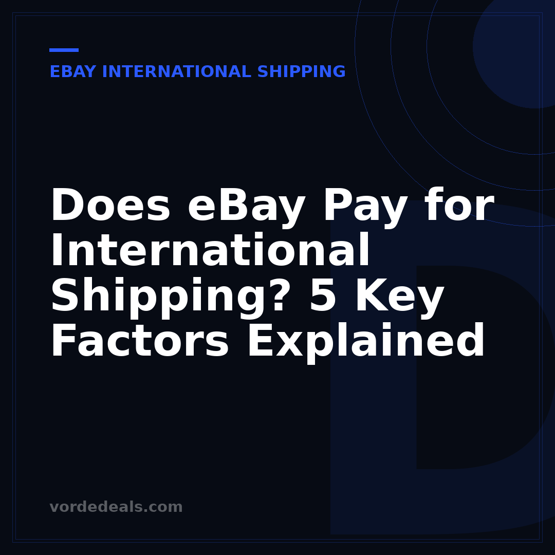 Does eBay Pay for International Shipping? 5 Key Factors Explained