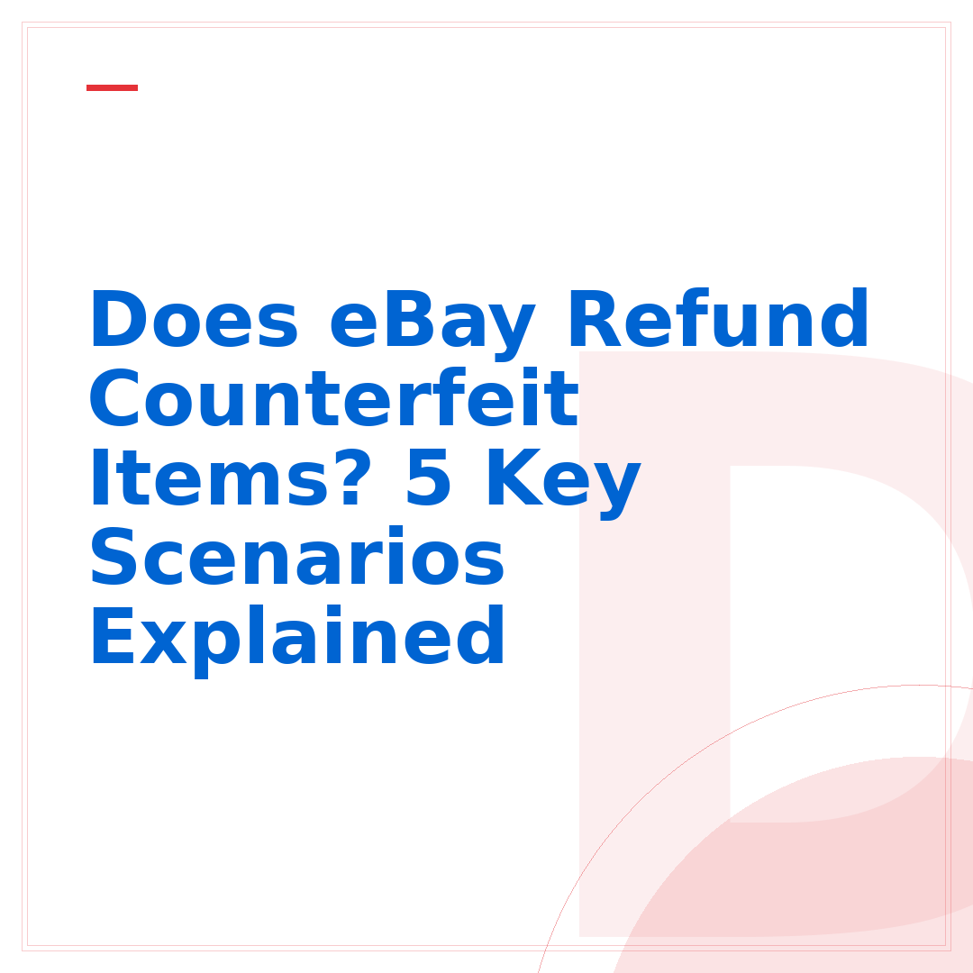 Does eBay Refund Counterfeit Items? 5 Key Scenarios Explained