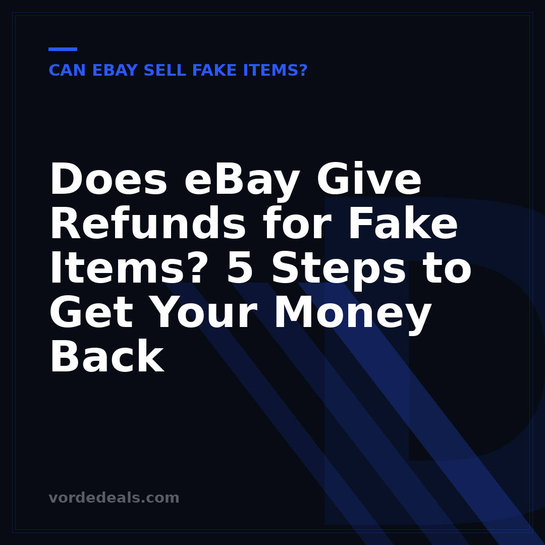 Does eBay Give Refunds for Fake Items? 5 Steps to Get Your Money Back