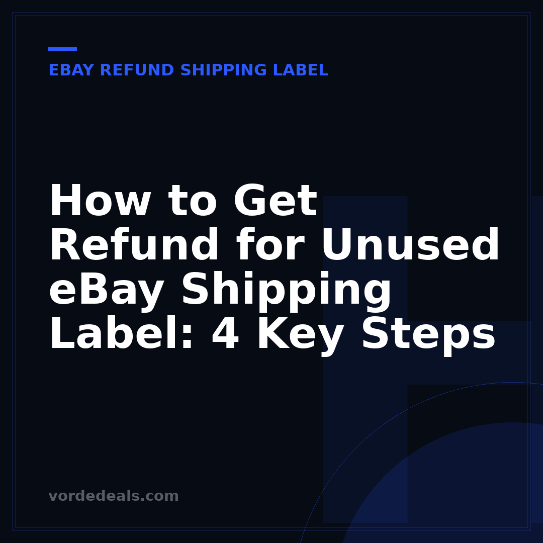 How to Get Refund for Unused eBay Shipping Label: 4 Key Steps