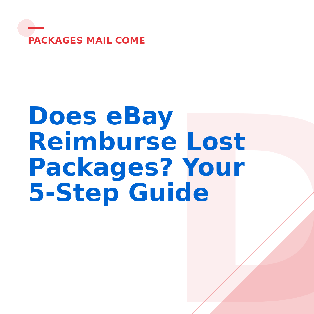 Does eBay Reimburse Lost Packages? Your 5-Step Guide