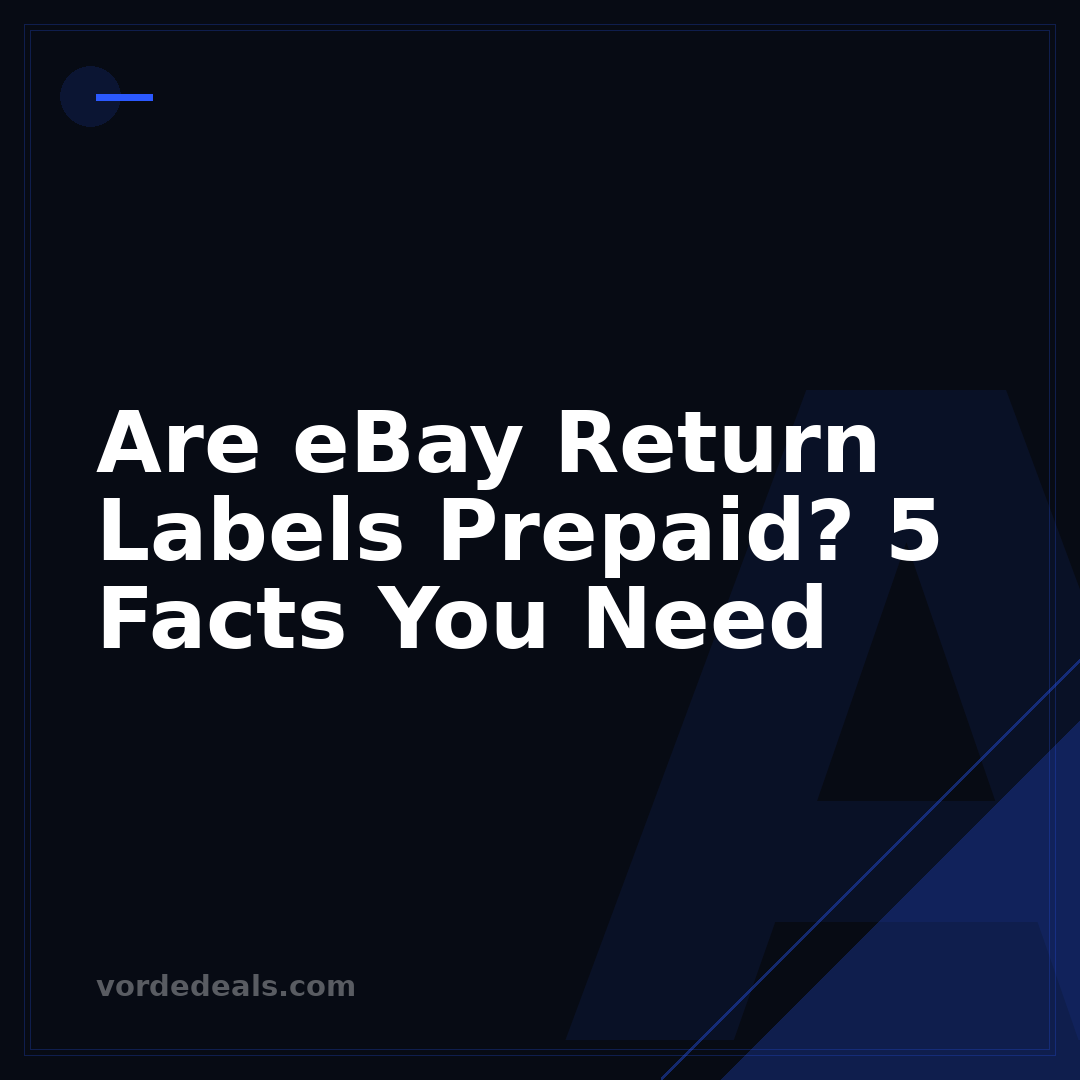 Are eBay Return Labels Prepaid? 5 Facts You Need