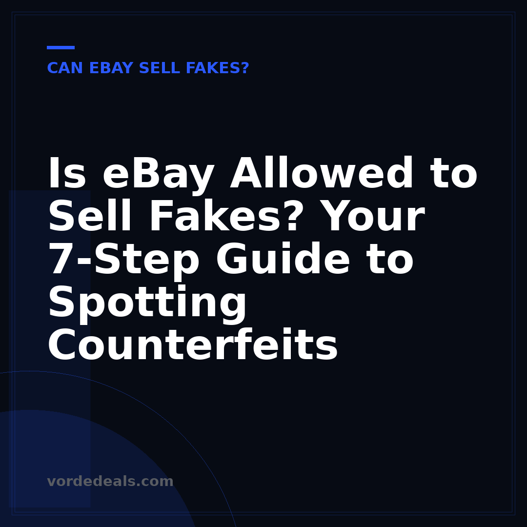 Is eBay Allowed to Sell Fakes? Your 7-Step Guide to Spotting Counterfeits