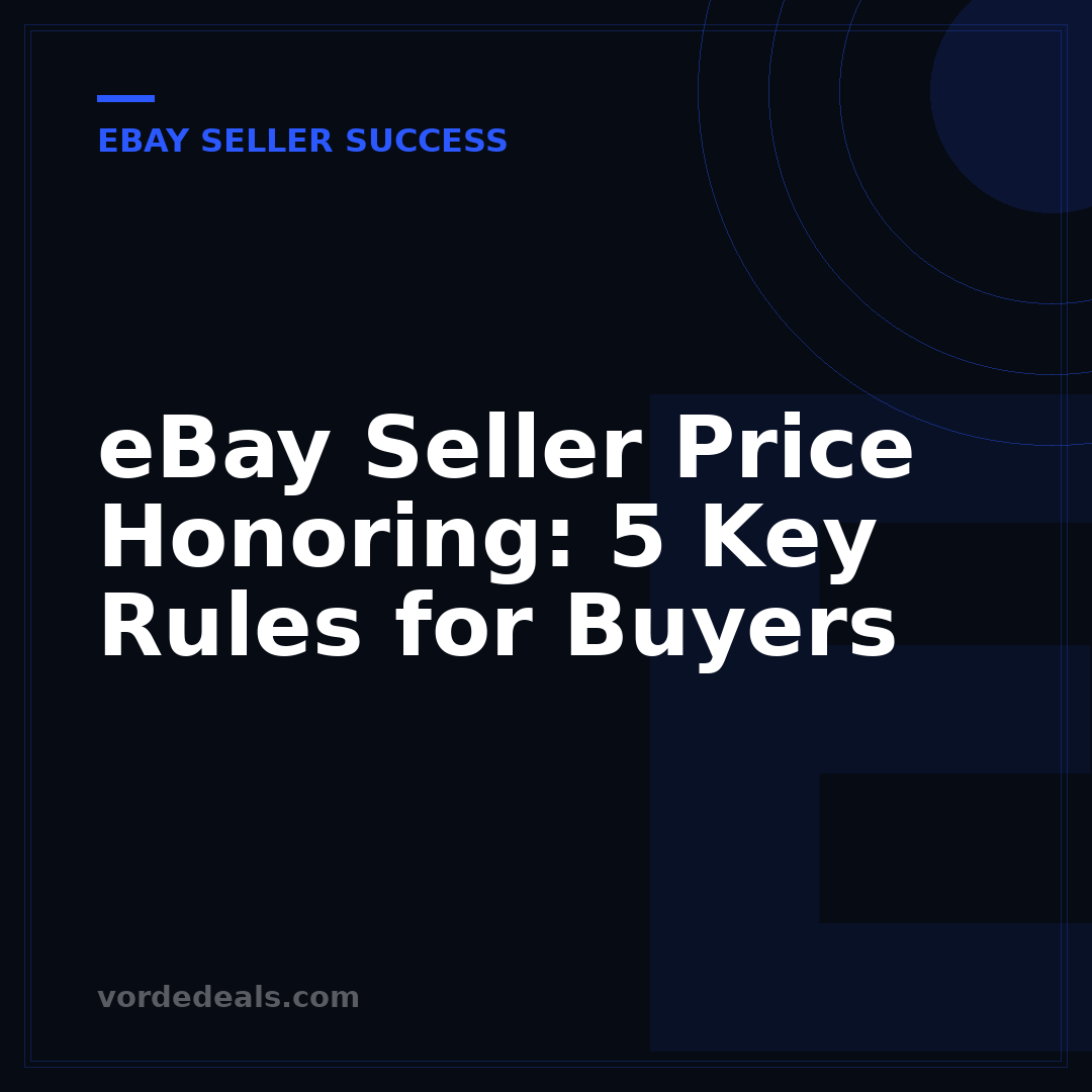 eBay Seller Price Honoring: 5 Key Rules for Buyers