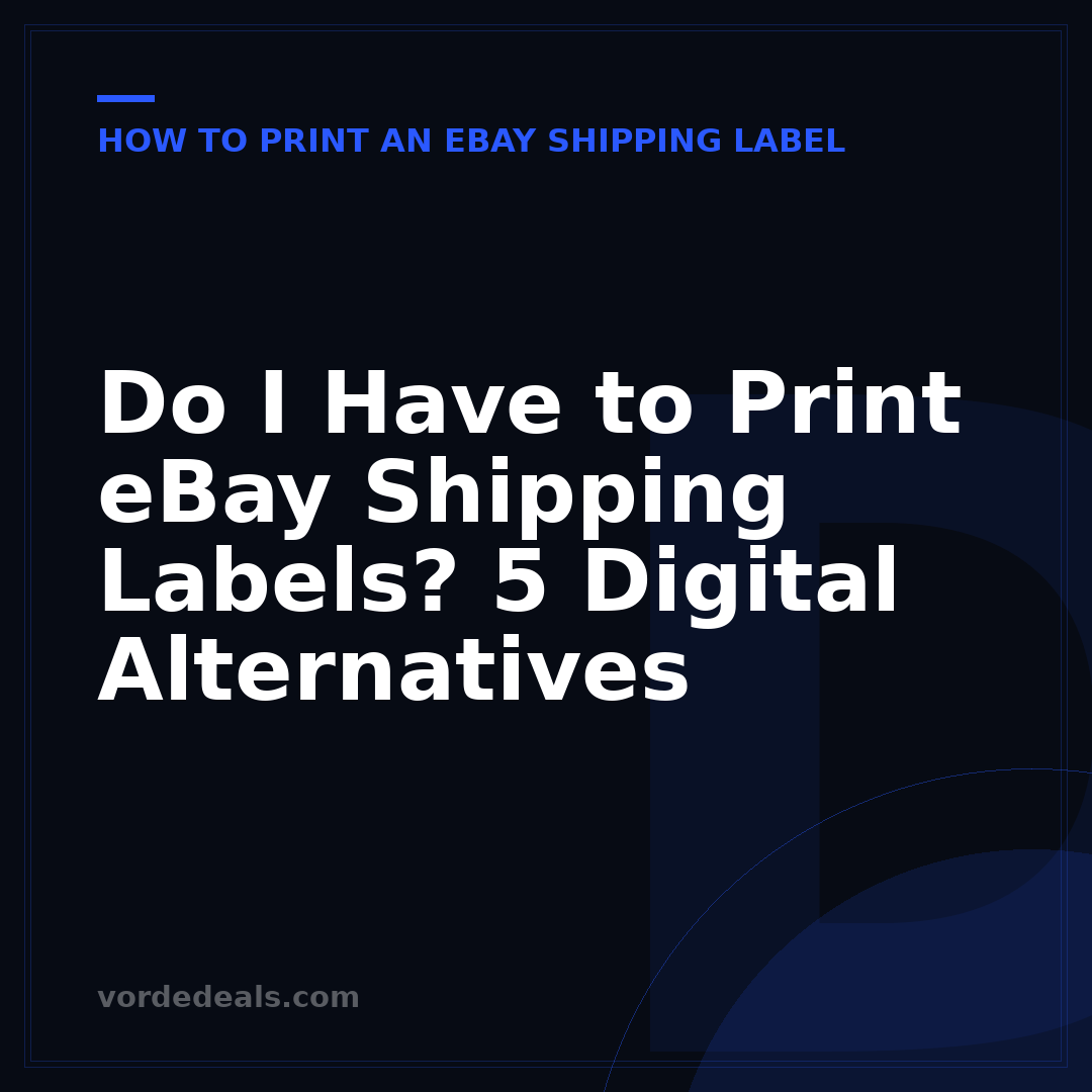 Do I Have to Print eBay Shipping Labels? 5 Digital Alternatives