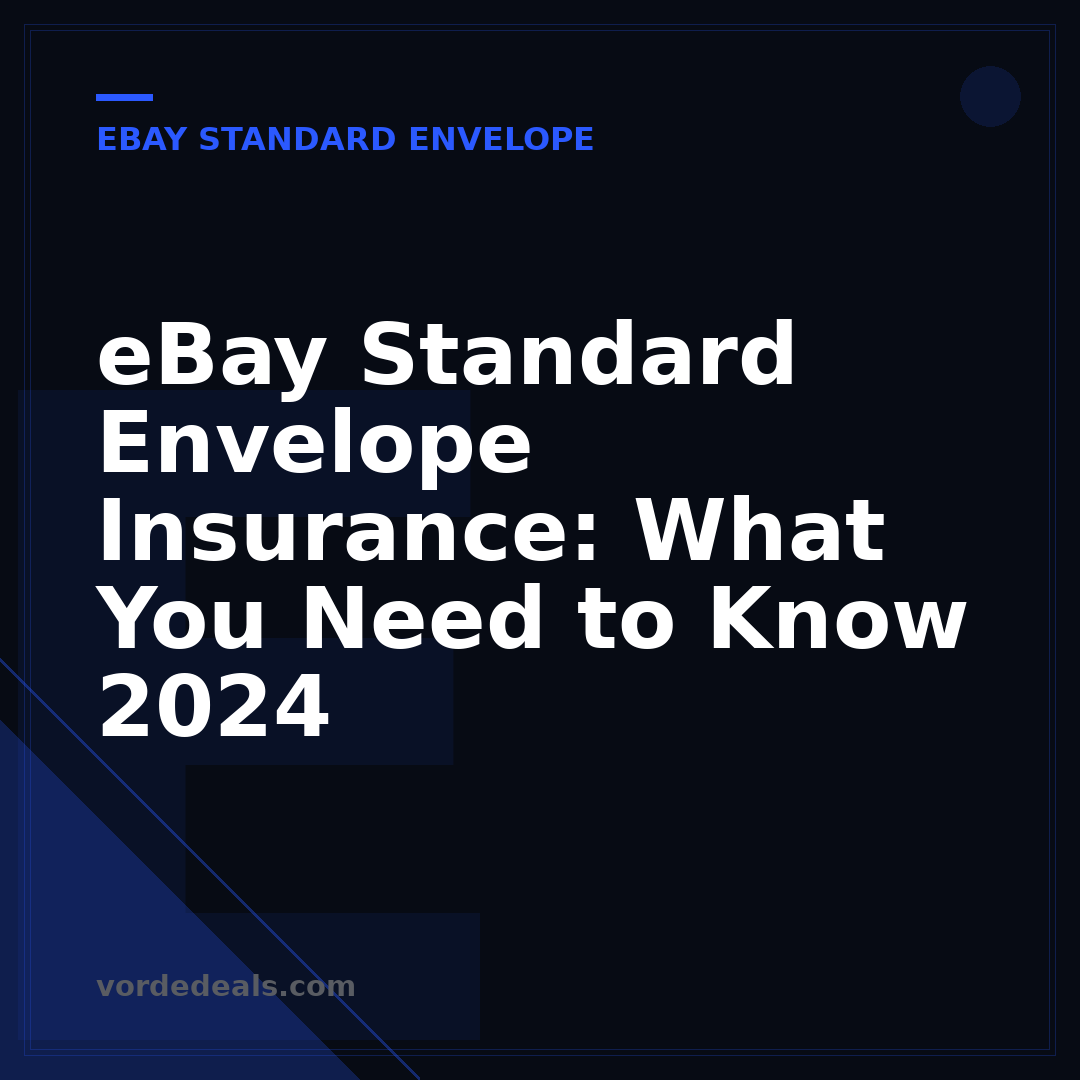 eBay Standard Envelope Insurance: What You Need to Know 2024