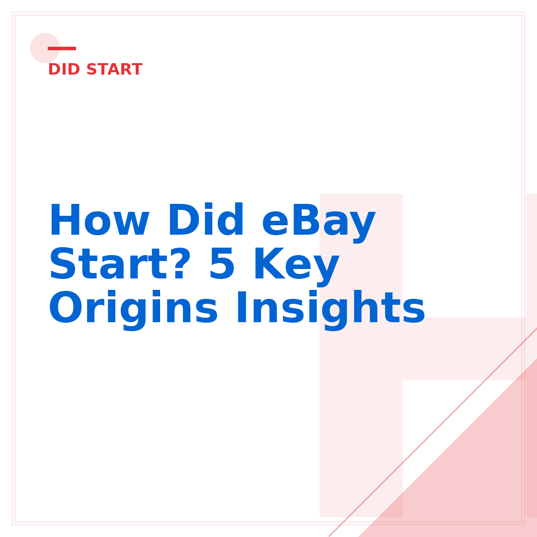 How Did eBay Start? 5 Key Origins Insights