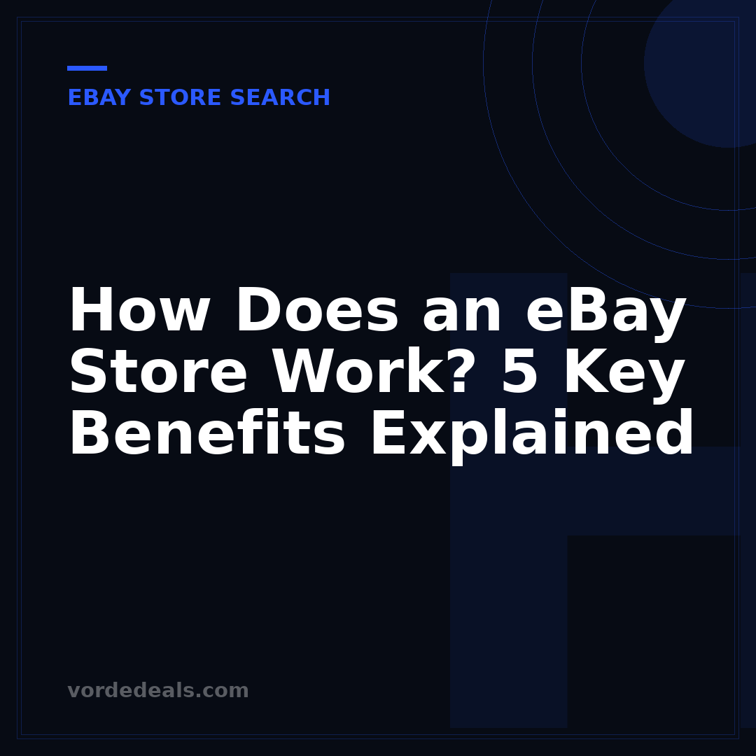 How Does an eBay Store Work? 5 Key Benefits Explained