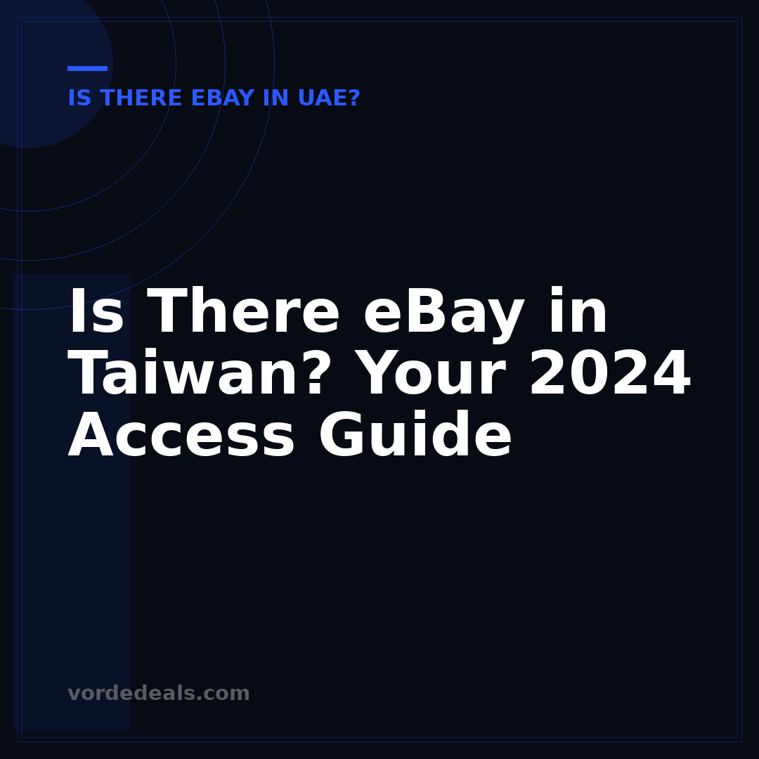 Is There eBay in Taiwan? Your 2024 Access Guide