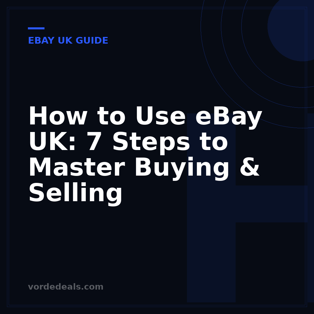 How to Use eBay UK: 7 Steps to Master Buying & Selling