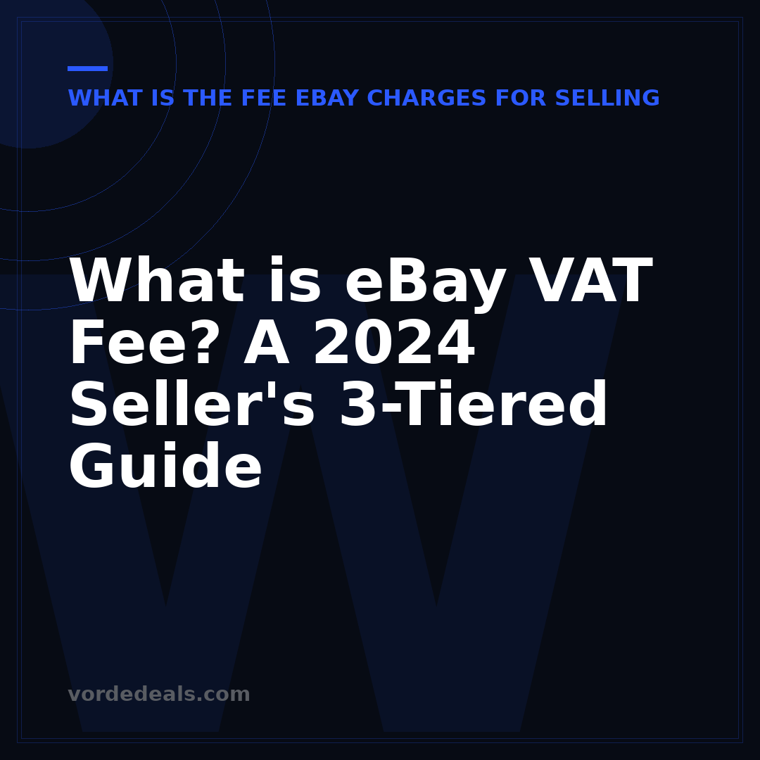 What is eBay VAT Fee? A 2024 Seller's 3-Tiered Guide