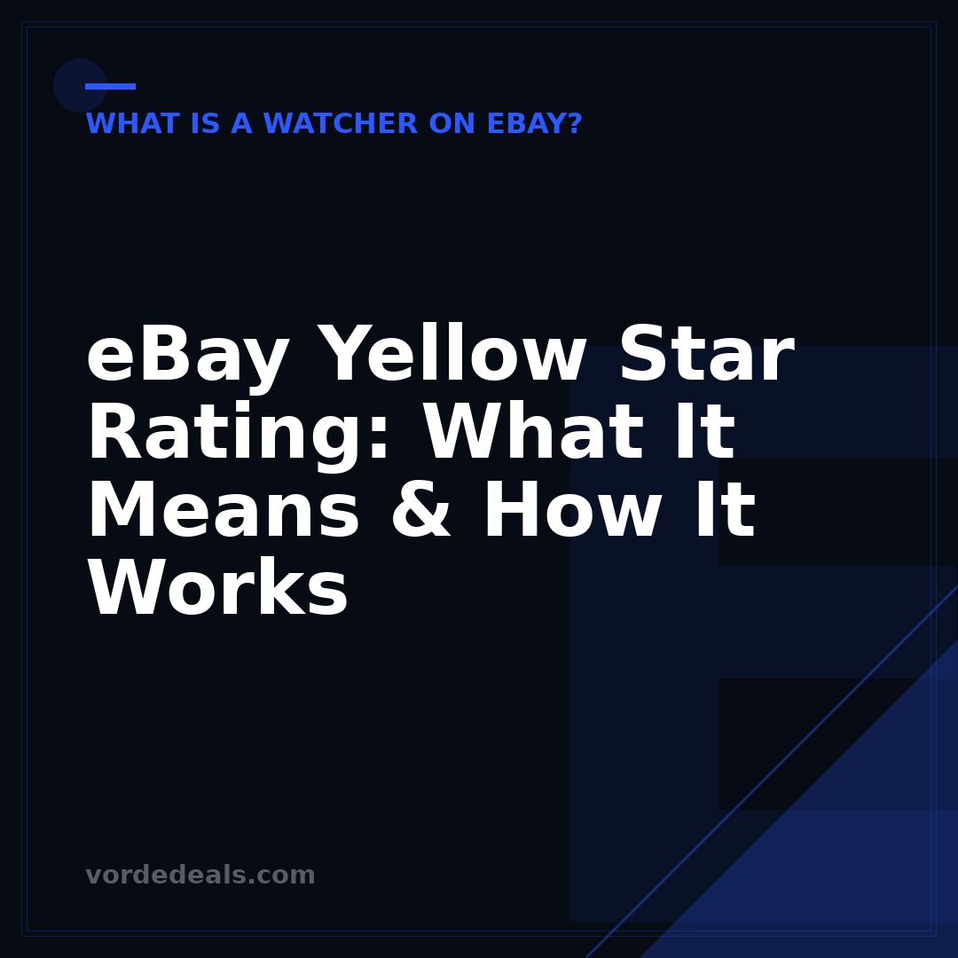 eBay Yellow Star Rating: What It Means & How It Works