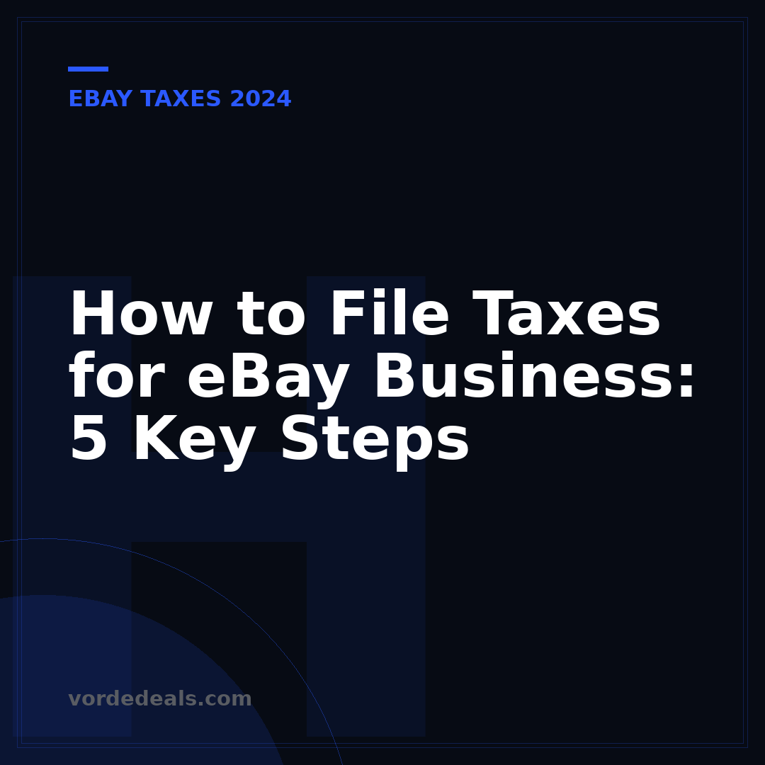 How to File Taxes for eBay Business: 5 Key Steps