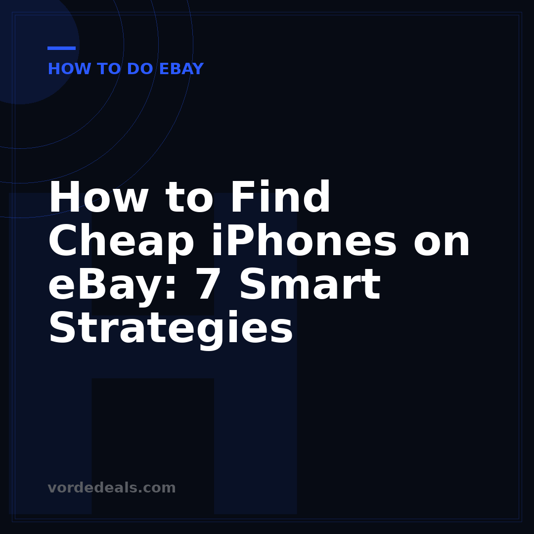 How to Find Cheap iPhones on eBay: 7 Smart Strategies