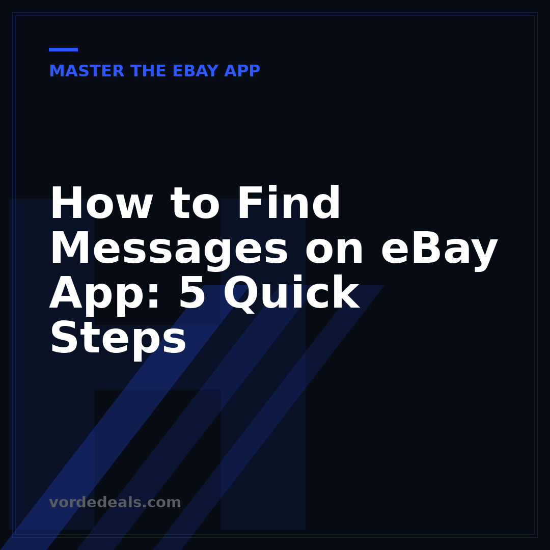 How to Find Messages on eBay App: 5 Quick Steps