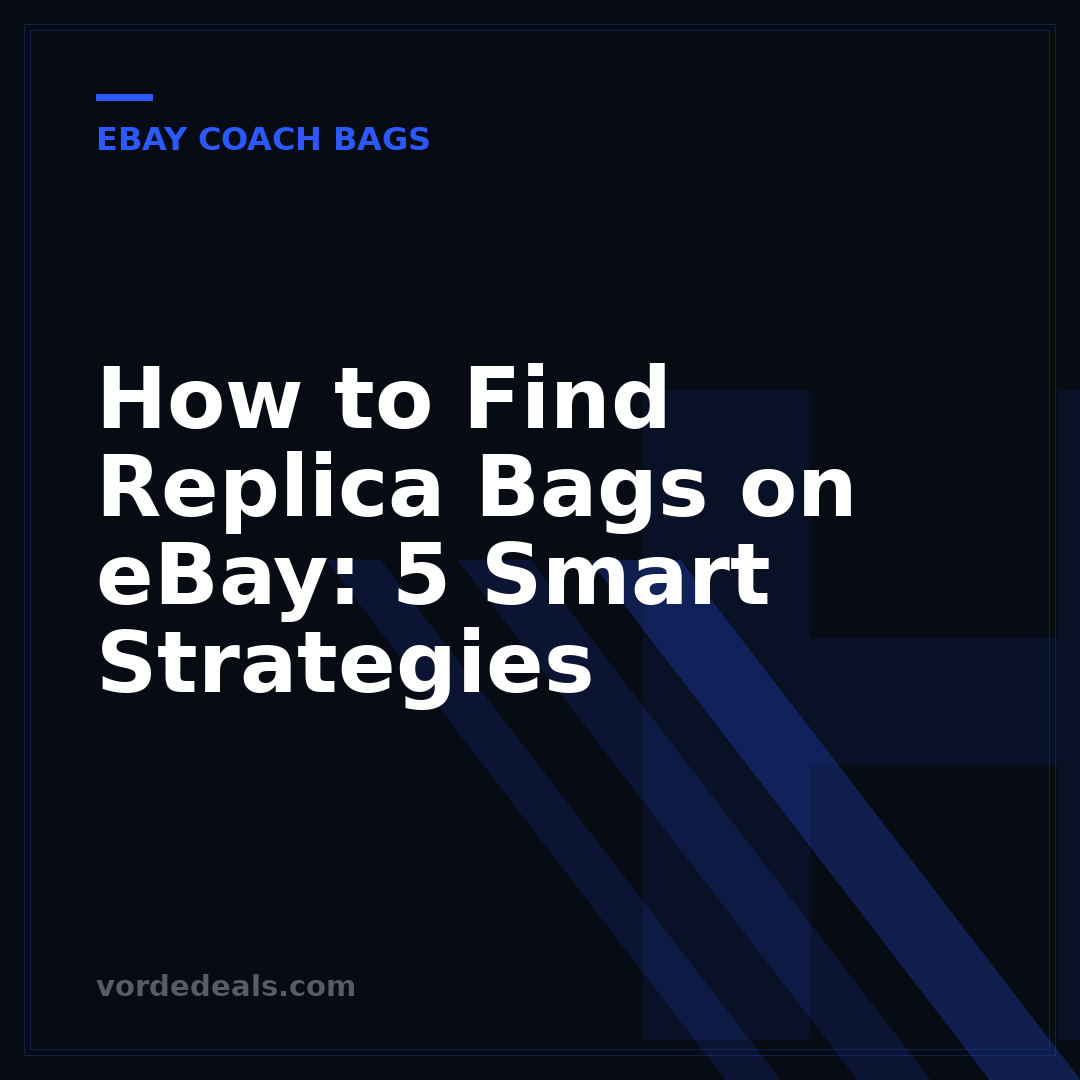 How to Find Replica Bags on eBay: 5 Smart Strategies