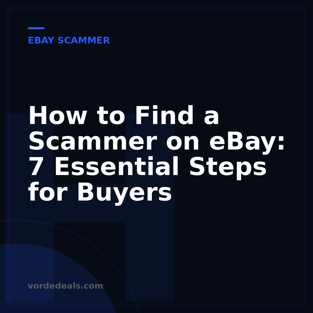 How to Find a Scammer on eBay: 7 Essential Steps for Buyers
