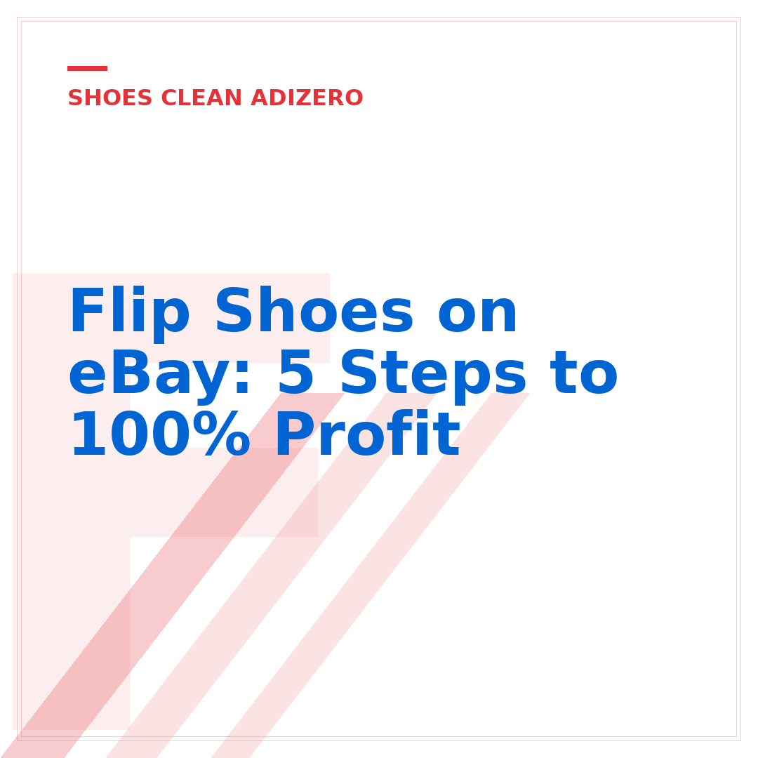 Flip Shoes on eBay: 5 Steps to 100% Profit