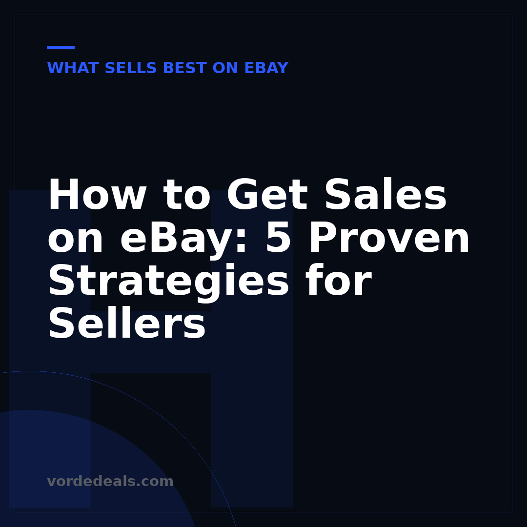 How to Get Sales on eBay: 5 Proven Strategies for Sellers