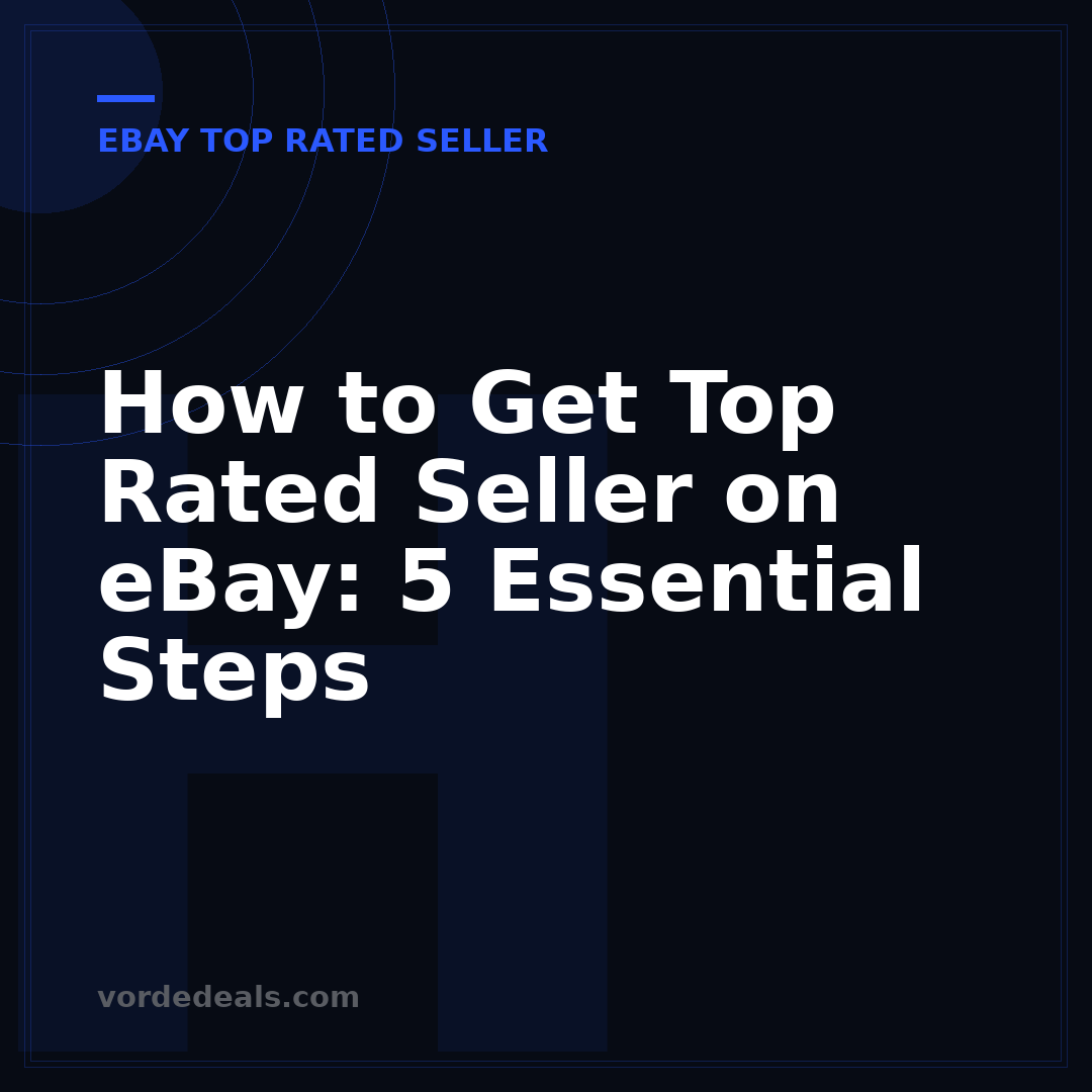 How to Get Top Rated Seller on eBay: 5 Essential Steps