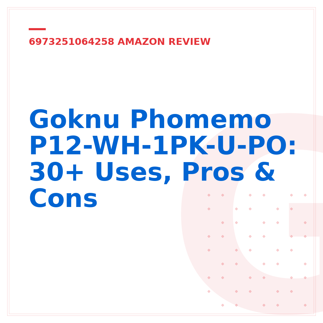 Goknu Phomemo P12-WH-1PK-U-PO: 30+ Uses, Pros & Cons