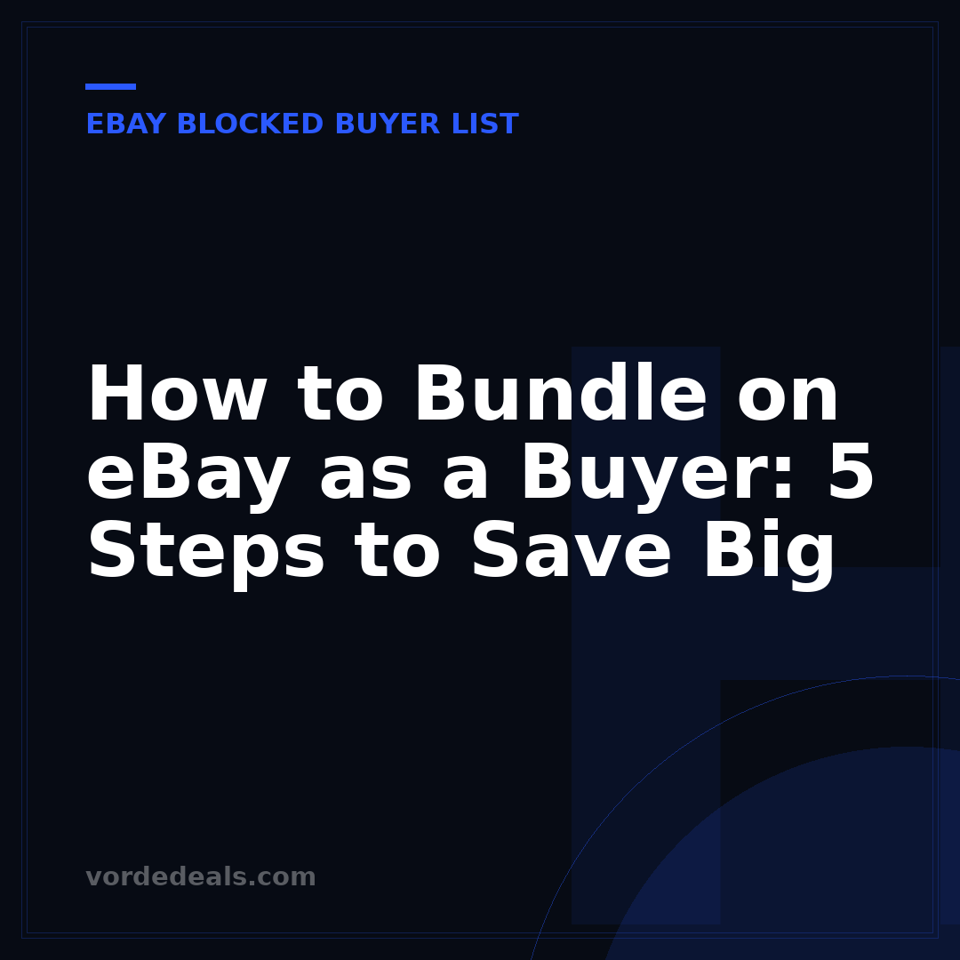 How to Bundle on eBay as a Buyer: 5 Steps to Save Big