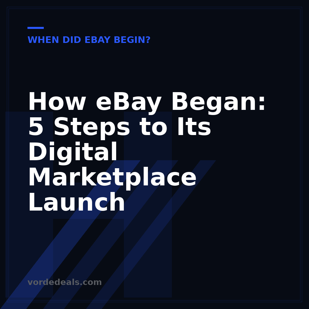 How eBay Began: 5 Steps to Its Digital Marketplace Launch