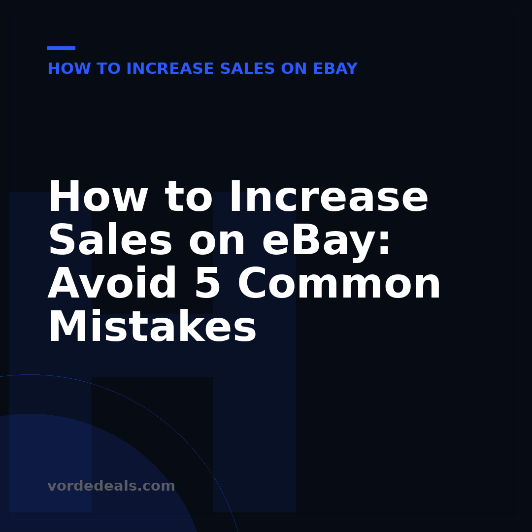 How to Increase Sales on eBay: Avoid 5 Common Mistakes