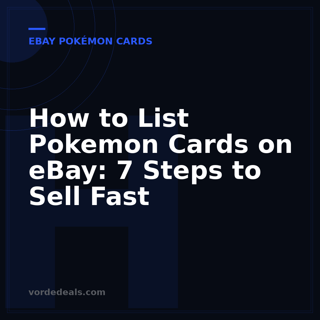 How to List Pokemon Cards on eBay: 7 Steps to Sell Fast