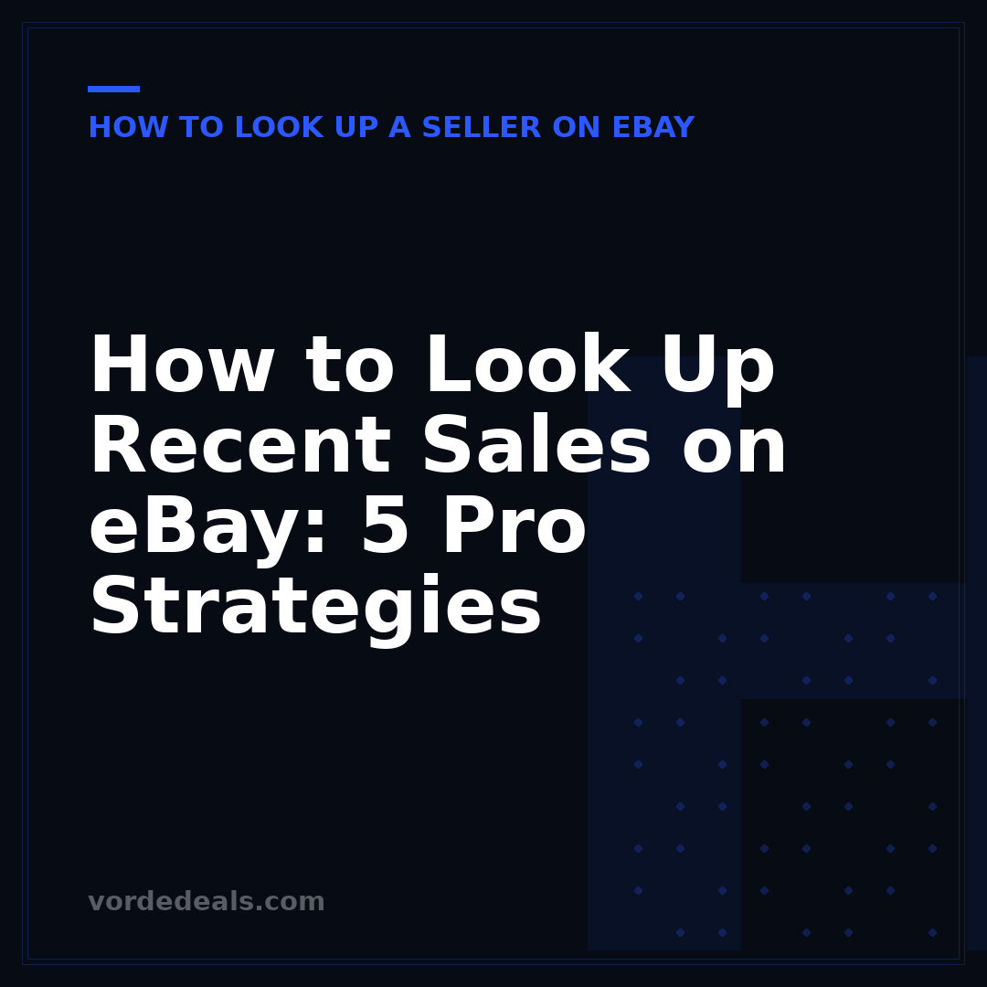 How to Look Up Recent Sales on eBay: 5 Pro Strategies