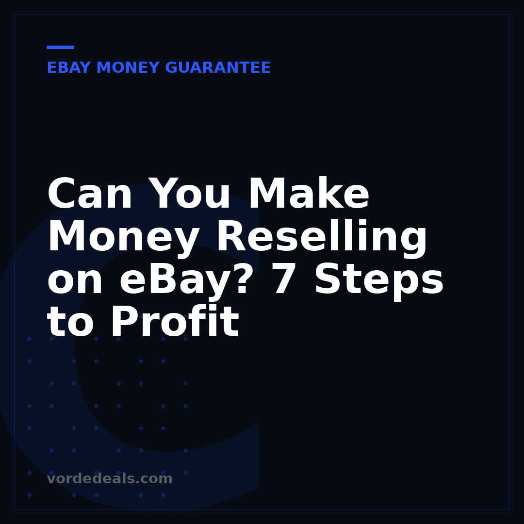 Can You Make Money Reselling on eBay? 7 Steps to Profit