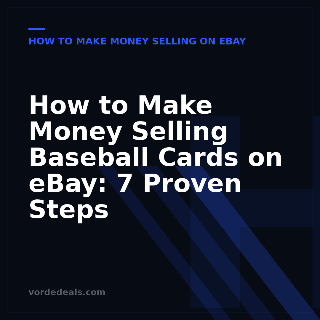 How to Make Money Selling Baseball Cards on eBay: 7 Proven Steps