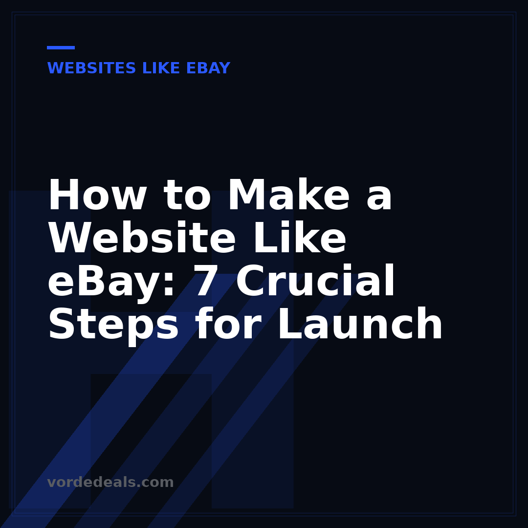 How to Make a Website Like eBay: 7 Crucial Steps for Launch