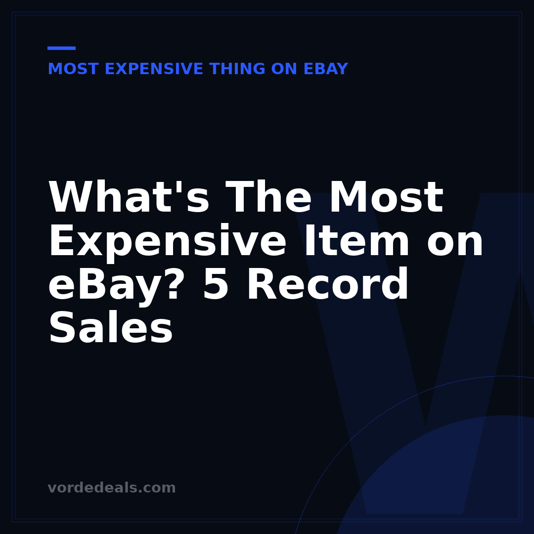 What's The Most Expensive Item on eBay? 5 Record Sales