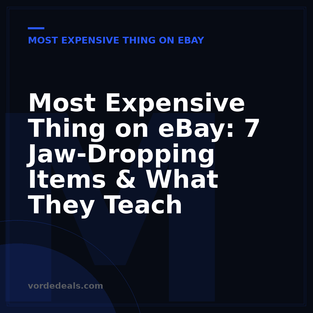 Most Expensive Thing on eBay: 7 Jaw-Dropping Items & What They Teach