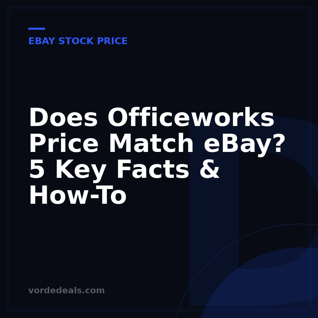 Does Officeworks Price Match eBay? 5 Key Facts & How-To