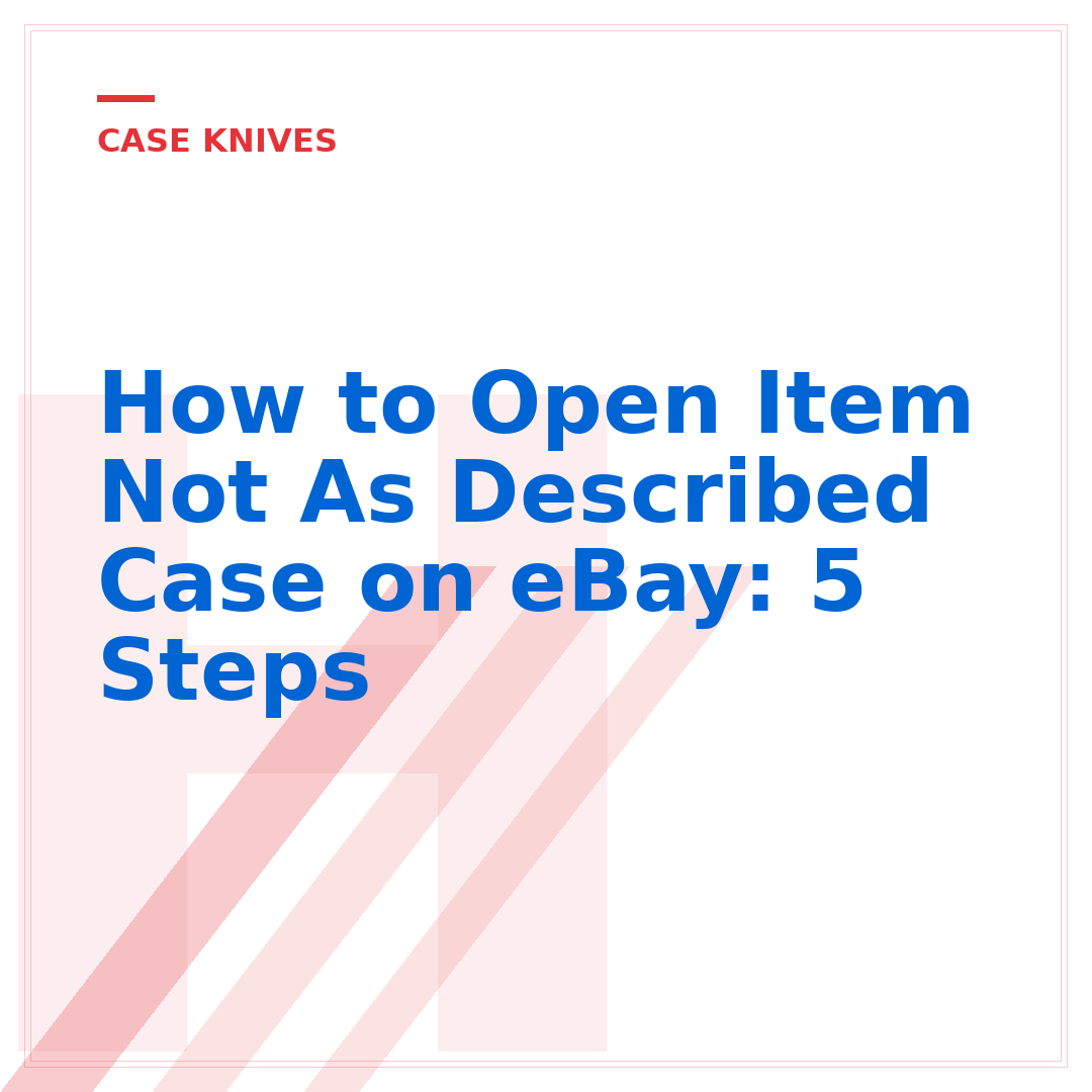 How to Open Item Not As Described Case on eBay: 5 Steps