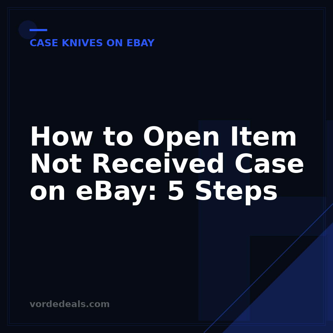 How to Open Item Not Received Case on eBay: 5 Steps