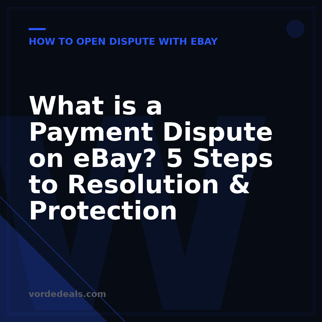 What is a Payment Dispute on eBay? 5 Steps to Resolution & Protection