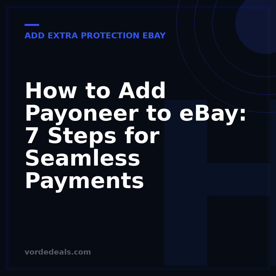 How to Add Payoneer to eBay: 7 Steps for Seamless Payments