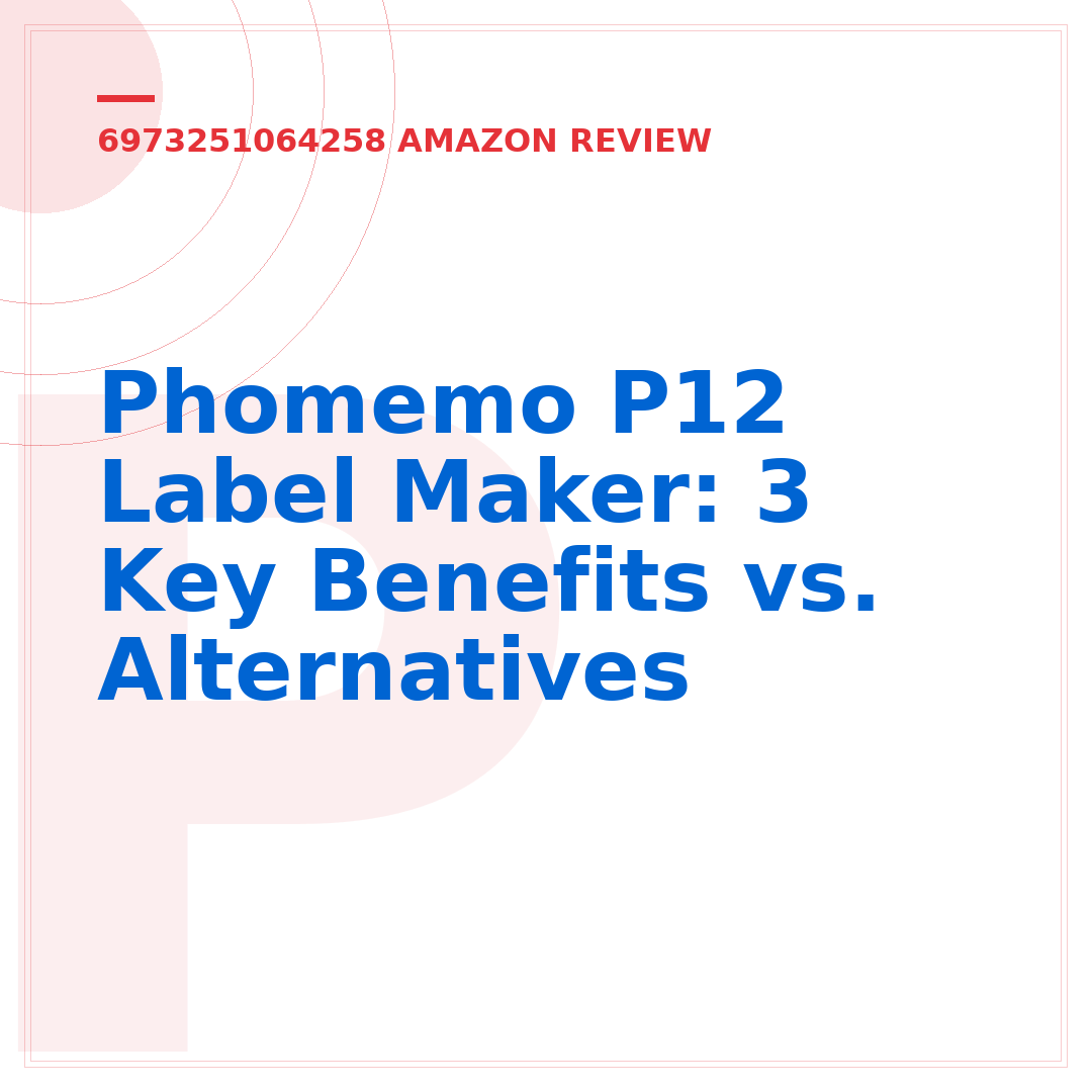 Phomemo P12 Label Maker: 3 Key Benefits vs. Alternatives