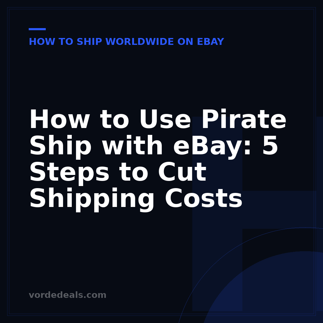 How to Use Pirate Ship with eBay: 5 Steps to Cut Shipping Costs