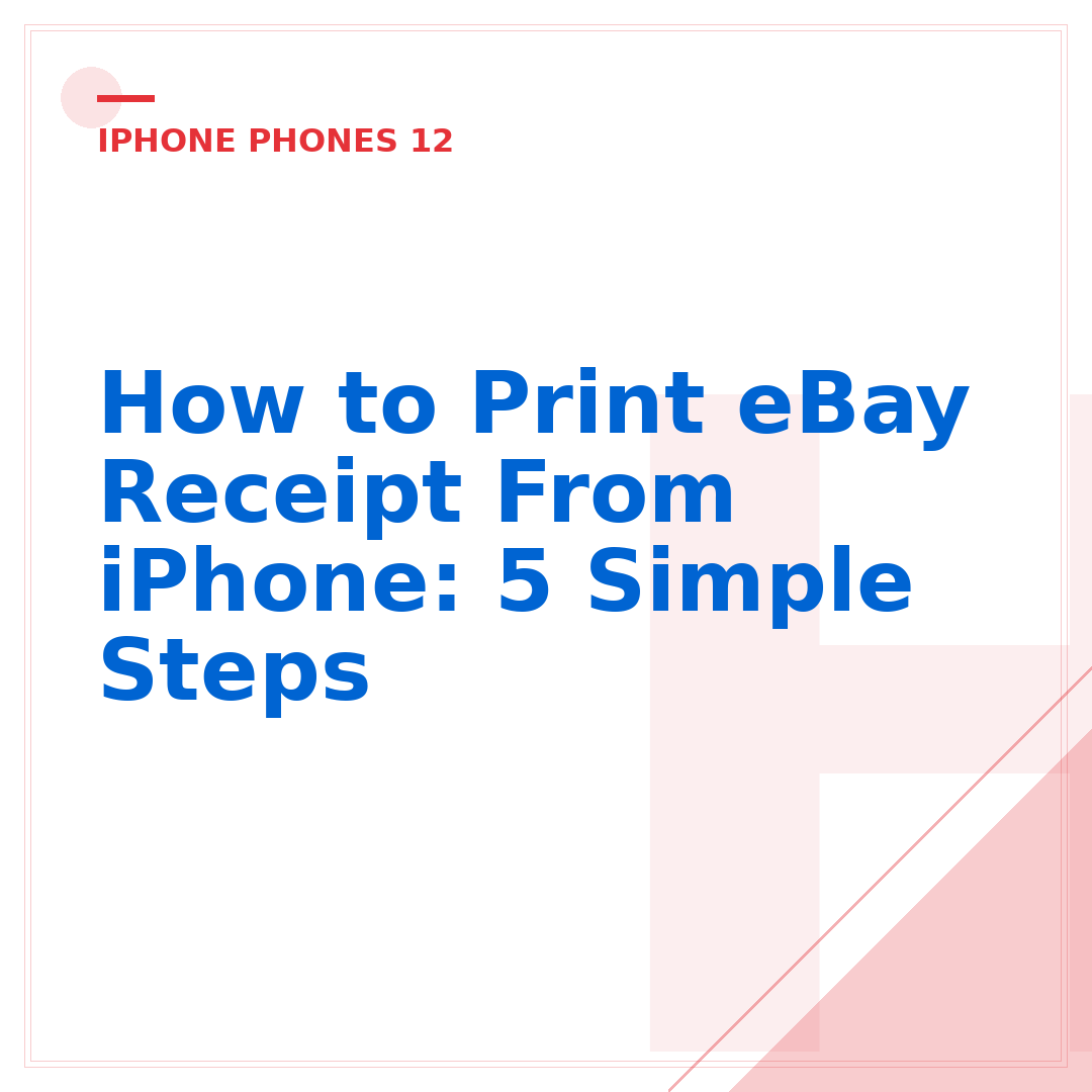 How to Print eBay Receipt From iPhone: 5 Simple Steps