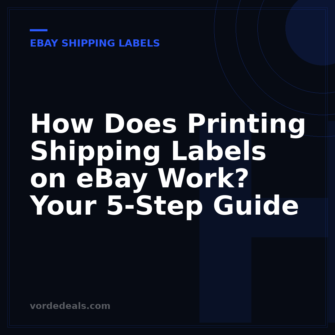 How Does Printing Shipping Labels on eBay Work? Your 5-Step Guide