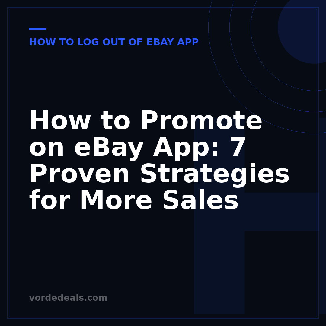 How to Promote on eBay App: 7 Proven Strategies for More Sales