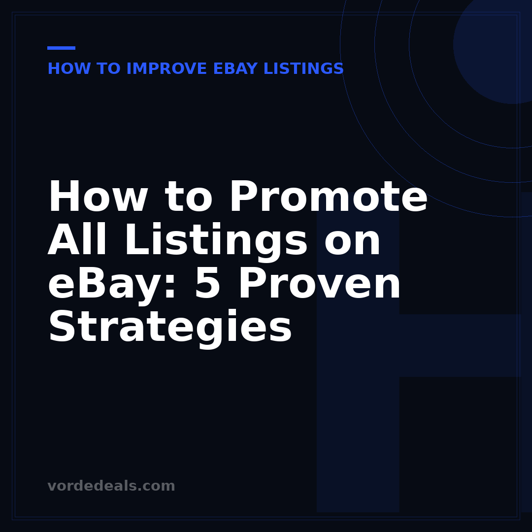 How to Promote All Listings on eBay: 5 Proven Strategies